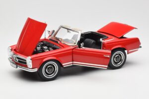 Mercedes 230 SL W113 Pagoda Punane Norev 1:18 B660640596 Metall - pilt 2/8