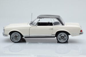 Mercedes 230 SL W113 Pagoda Valge Piiratud Väljaanne Norev 1:18 183768 Metall - pilt 5/9