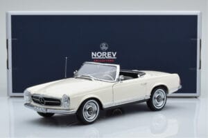 Mercedes 230 SL W113 Pagoda Valge Piiratud Väljaanne Norev 1:18 183768 Metall - pilt 9/9