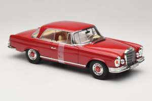 Mercedes 280 SE Coupe Punane Norev 1:18 183527 Metall - pilt 4/6