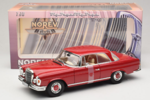 Mercedes 280 SE Coupe Punane Norev 1:18 183527 Metall - pilt 6/6