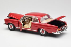 Mercedes 280 SE W108 Punane Norev 1:18 193527 Metall - pilt 5/8