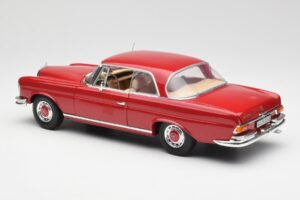 Mercedes 280 SE W108 Punane Norev 1:18 193527 Metall - pilt 7/8