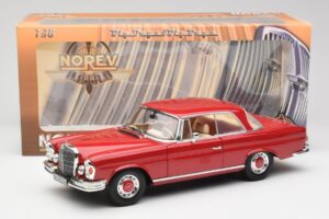 Mercedes 280 SE W108 Punane Norev 1:18 193527 Metall - pilt 8/8