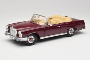 Mercedes 280SE W108 Bordeaux Punane Maisto 1:18 31811 Metall