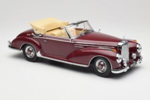 Mercedes 300 SC W188 Kabriolett Tumepunane KK-Scale 1:18 KKDC180942 Metall - pilt 4/6
