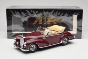 Mercedes 300 SC W188 Kabriolett Tumepunane KK-Scale 1:18 KKDC180942 Metall - pilt 6/6