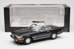 Mercedes 300 SL R107 Must Pearl Diileri Väljaanne Norev 1:18 B66040678 Metall - pilt 10/10