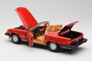 Mercedes 300 SL R107 Punane Norev 1:18 B66040623 Metall - pilt 5/8