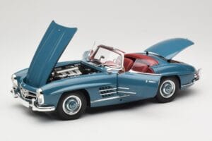 Mercedes 300 SL W198 Roadster Sinine Minichamps 1:18 180039035 Metall - pilt 2/8