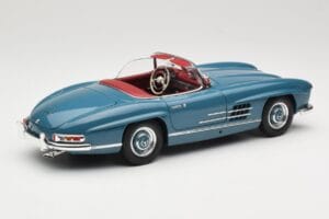 Mercedes 300 SL W198 Roadster Sinine Minichamps 1:18 180039035 Metall - pilt 3/8