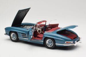 Mercedes 300 SL W198 Roadster Sinine Minichamps 1:18 180039035 Metall - pilt 5/8