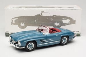 Mercedes 300 SL W198 Roadster Sinine Minichamps 1:18 180039035 Metall - pilt 8/8