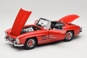 Mercedes 300 SL Roadster Punane Minichamps 1:18 180039031 Metall - pilt 2/8