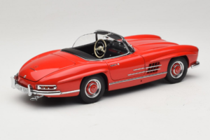Mercedes 300 SL Roadster Punane Minichamps 1:18 180039031 Metall - pilt 3/8