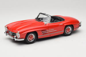 Mercedes 300 SL Roadster Punane Minichamps 1:18 180039031 Metall