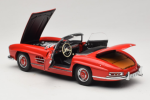 Mercedes 300 SL Roadster Punane Minichamps 1:18 180039031 Metall - pilt 5/8