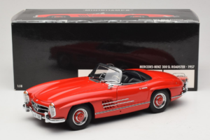 Mercedes 300 SL Roadster Punane Minichamps 1:18 180039031 Metall - pilt 8/8