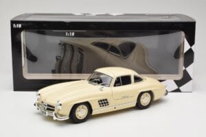 Mercedes 300 SL W198 Kreemjas Minichamps 1:18 110037212 Metall - pilt 8/8