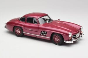 Mercedes 300 SL W198 Tulipunane Minichamps 1:18 180039008 Metall - pilt 6/8