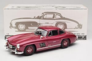 Mercedes 300 SL W198 Tulipunane Minichamps 1:18 180039008 Metall - pilt 8/8