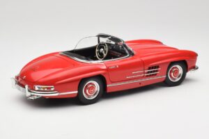 Mercedes 300 SL W198 Roadster Punane Kõva Katusega Minichamps 1:18 180039041 Metall - pilt 3/8