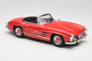 Mercedes 300 SL W198 Roadster Punane Kõva Katusega Minichamps 1:18 180039041 Metall - pilt 6/8