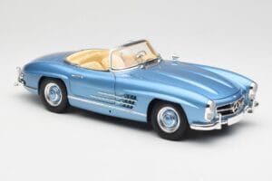 Mercedes 300 SL W198 Roadster Hardtop Light Blue Metallic Minichamps 1:18 180039042 Metall - pilt 7/9