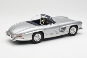 Mercedes 300 SL W198 Roadster Silver Metallic Minichamps 1:18 180039030 Metall - pilt 3/8