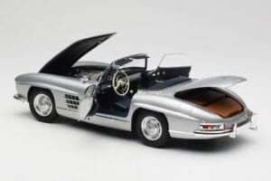 Mercedes 300 SL W198 Roadster Silver Metallic Minichamps 1:18 180039030 Metall - pilt 5/8