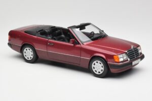 Mercedes 300CE-24 A124 Kabriolett Almandine Punane Metallik Norev 1:18 B66040616 Metall - pilt 6/8
