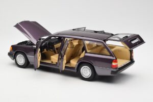 Mercedes 300D S124 T-Model Bornit Diileri Väljaanne Norev 1:18 B66040701 Metall - pilt 5/8