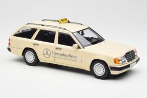 Mercedes 300D S124 T-Model Hele Elevandiluu Taxi Diileri Väljaanne Norev 1:18 B66040702 Metall - pilt 6/8
