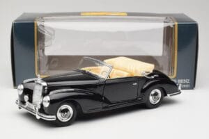Mercedes 300SC W188 Obsidian Must Maisto 1:18 806B Metall - pilt 8/8
