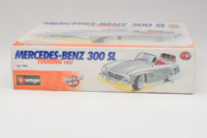 Mercedes 300SL Roadster Hõbedane Bburago 1:18 7043 Metall - pilt 2/4