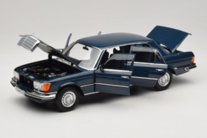 Mercedes 350 SEL W116 Hansa Blue Norev 1:18 183976 Metall - pilt 2/8