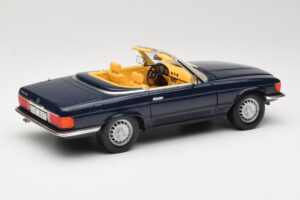 Mercedes 350 SL R107 Tumesinine Sun Star 1:18 MB003 Metall - pilt 3/8