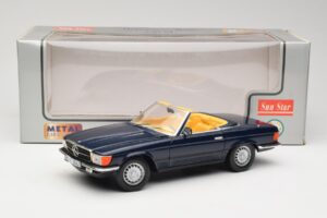 Mercedes 350 SL R107 Tumesinine Sun Star 1:18 MB003 Metall - pilt 8/8