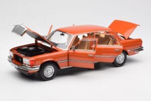 Mercedes 450 SEL 6.9 W116 Oranž Metallic Norev 1:18 183459 Metall - pilt 2/8