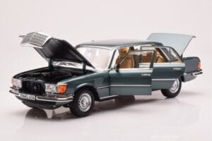 Mercedes 450 SEL 6.9 W116 Petrol Metallik Norev 1:18 183974 Metall - pilt 2/8