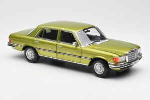 Mercedes 450 SEL W116 Citrus Roheline Diileri Väljaanne Norev 1:18 B66040683 Metall - pilt 6/8