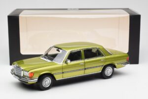 Mercedes 450 SEL W116 Citrus Roheline Diileri Väljaanne Norev 1:18 B66040683 Metall - pilt 8/8