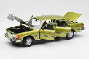Mercedes 450 SEL W116 Citrus Roheline Diileri Väljaanne Norev 1:18 B66040683 Metall - pilt 2/8