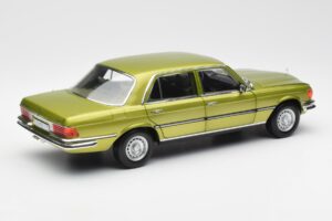 Mercedes 450 SEL W116 Citrus Roheline Diileri Väljaanne Norev 1:18 B66040683 Metall - pilt 3/8