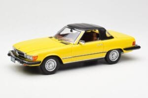 Mercedes 450SL R107 Kollane US Version Norev 1:18 183727 Metall - pilt 3/9