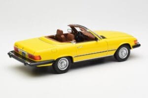 Mercedes 450SL R107 Kollane US Version Norev 1:18 183727 Metall - pilt 4/9