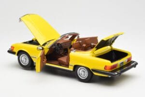 Mercedes 450SL R107 Kollane US Version Norev 1:18 183727 Metall - pilt 6/9