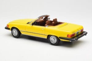 Mercedes 450SL R107 Kollane US Version Norev 1:18 183727 Metall - pilt 8/9