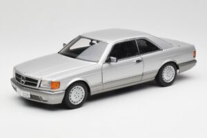 Mercedes 500 SEC C126 Hõbedane AUTOart 1:18 76212 Metall