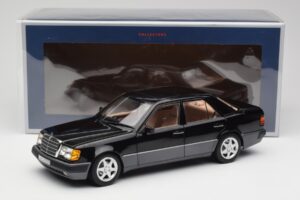 Mercedes 500E W124 Must Piiratud Väljaanne Norev 1:18 183949 Metall - pilt 12/12